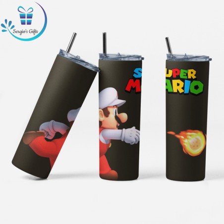 Super Mario 20oz Skinny Tumblers