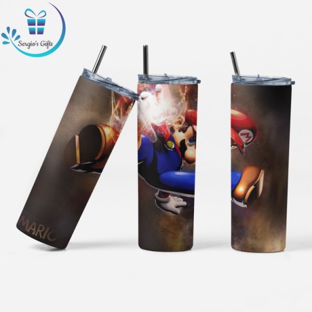 Super Mario 20oz Skinny Tumblers