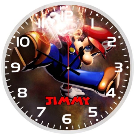 Nintendo Super Mario Glass wall Clock