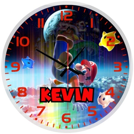 Nintendo Super Mario Glass wall Clock