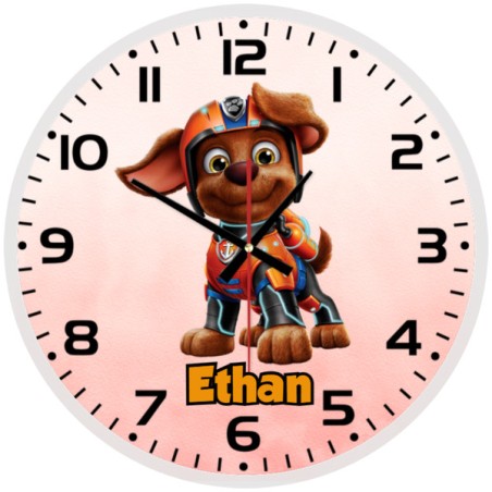 Paw Patrol Zuma Glass wall Clock