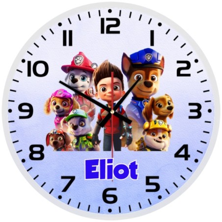 Paw Patrol Zuma Glass wall Clock