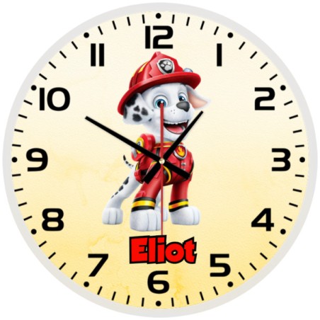 copy of Team Paw Patrol Chase Glass wall Clock
