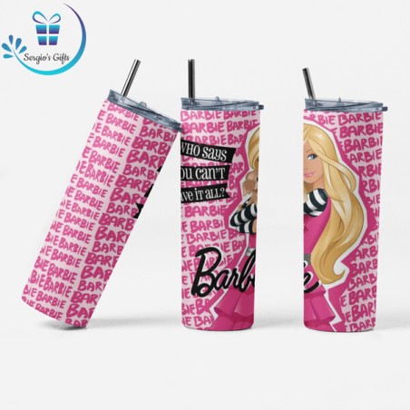 Mattel Barbie 20oz Skinny Tumblers