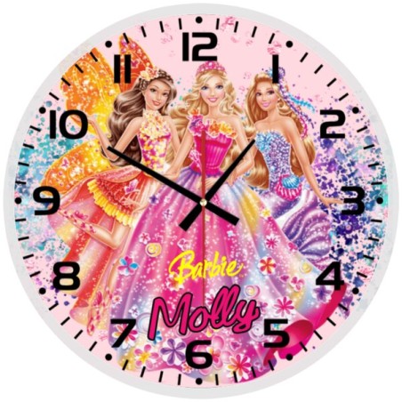 Mattel Barbie Glass wall Clock