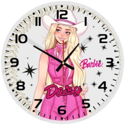 Mattel Barbie Glass wall Clock
