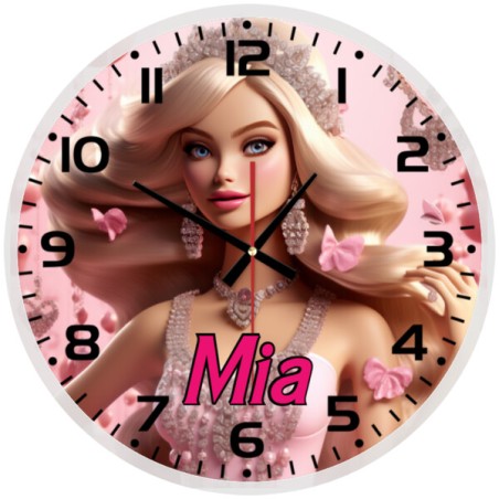 Mattel Barbie Glass wall Clock