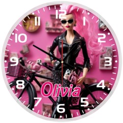 Mattel Barbie Glass wall Clock