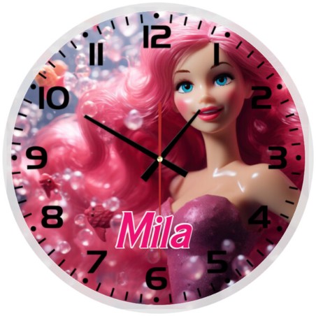 Mattel Barbie Glass wall Clock