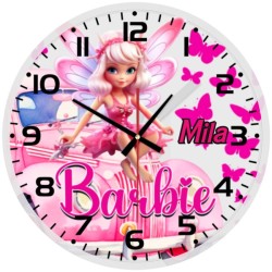 Mattel Barbie Glass wall Clock