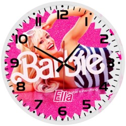 Mattel Barbie Glass wall Clock