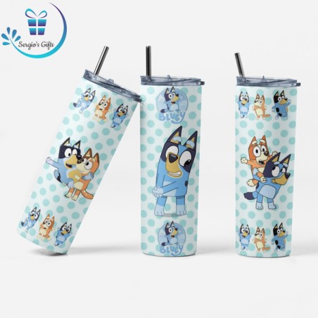 Bluey& Bingo 20oz Skinny Tumblers