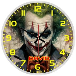 Joker Glass wall Clock