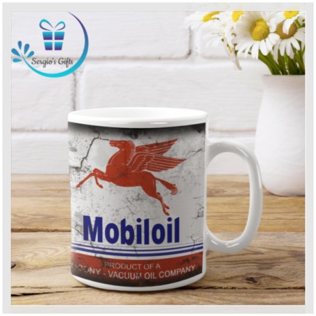 Mobile Motor Oil Brand Coffee Mug