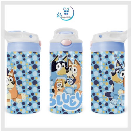 Family Heeler Bluey Flip Top Bottles