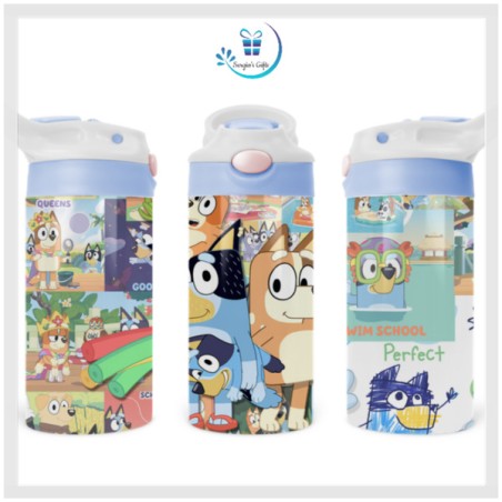 Family Heeler Bluey Flip Top Bottles