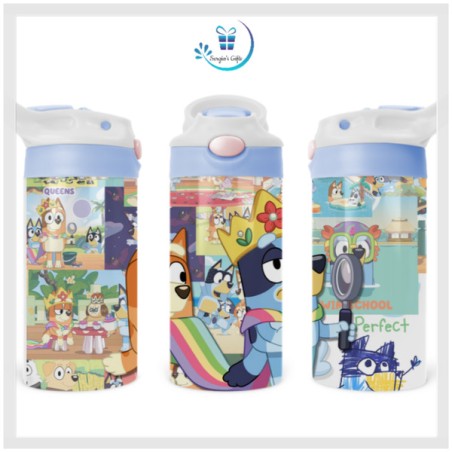 Family Heeler Bluey Flip Top Bottles