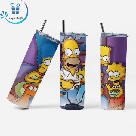 The Simpsons Family 20oz Skinny Tumblers