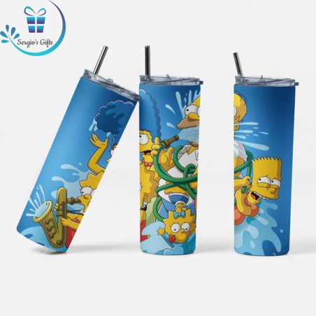 The Simpsons Family 20oz Skinny Tumblers