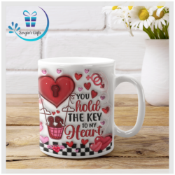 3D Valentine's Day Coffee Mugs