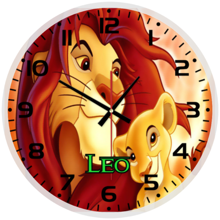 Disney Lion King Glass Wall Clock