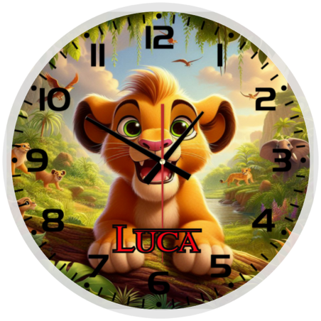 Disney Lion King Glass Wall Clock