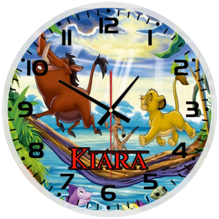 Disney Lion King Glass Wall Clock
