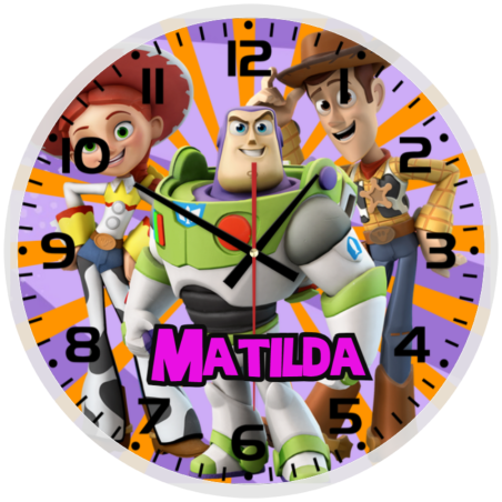 Disney Toy Story Glass Wall Clock