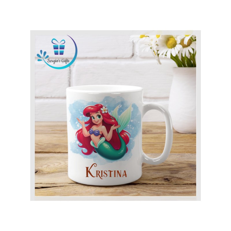 Disney Little Mermaid Mug Personalised 11oz Ceramic Mug 3821