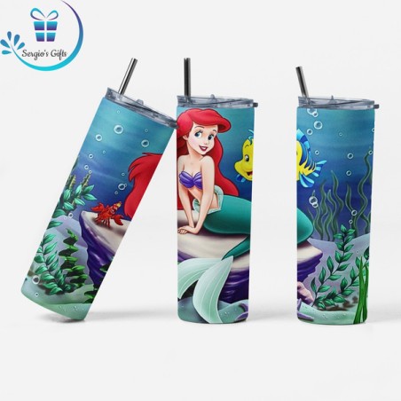 Little Mermaid Ariel Skinny Tumblers