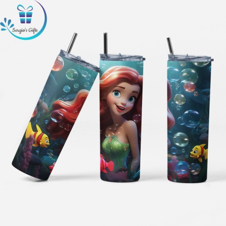 Little Mermaid Ariel Skinny Tumblers