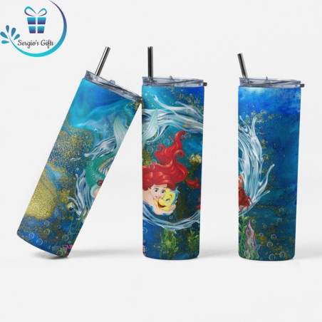 Little Mermaid Ariel Skinny Tumblers