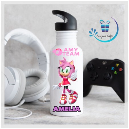 Sonic Amy Rose Straw Bottle