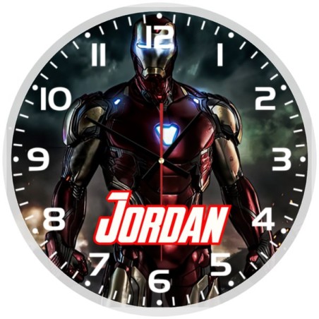 Marvel Iron Man Glass wall Clock