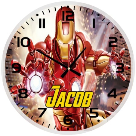 Marvel Iron Man Glass wall Clock