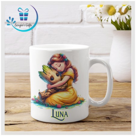 Disney Princess Belle & Baby Groot Mug