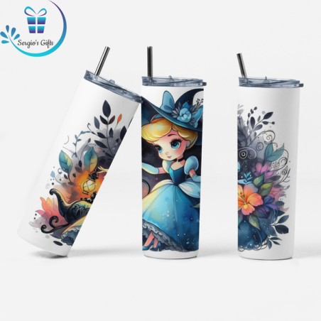 Disney Princess Gothic Cinderella Skinny Tumbler