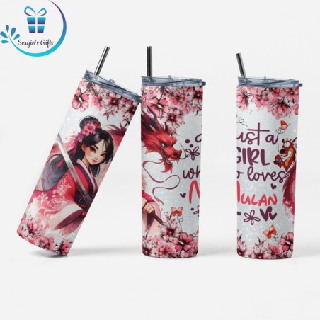 Disney Princess Mulan Skinny Tumbler