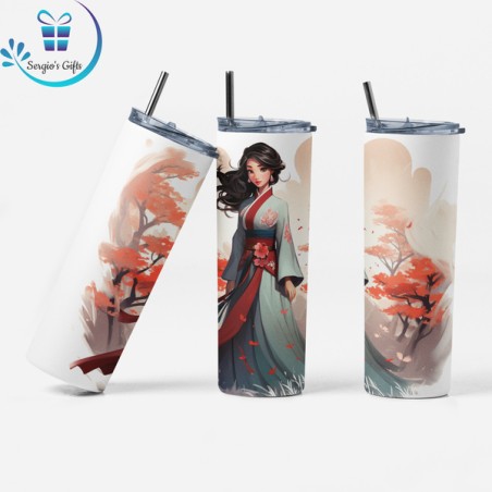 Disney Princess Mulan Skinny Tumbler