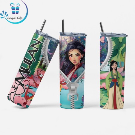 Disney Princess Mulan Skinny Tumbler