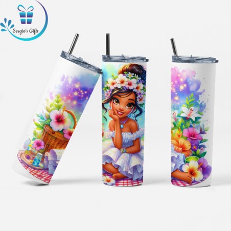 Disney Princess Tiana Skinny Tumbler