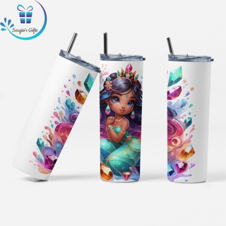 Disney Princess Tiana Skinny Tumbler