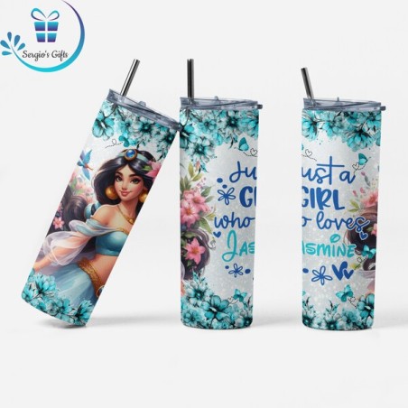 Disney Princess Jasmine Skinny Tumbler