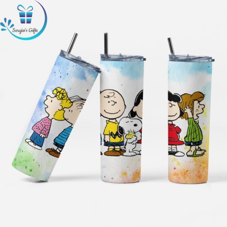 Charlie Brown & Snoopy Skinny Tumbler