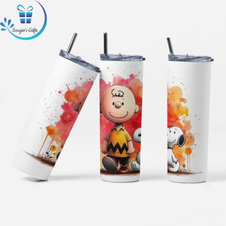 Charlie Brown & Snoopy Skinny Tumbler