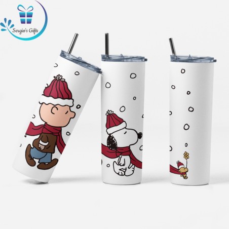 Charlie Brown & Snoopy Skinny Tumbler