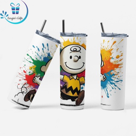 Charlie Brown & Snoopy Skinny Tumbler