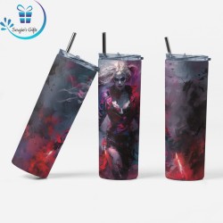 DC Harley Quinn Skinny Tumbler