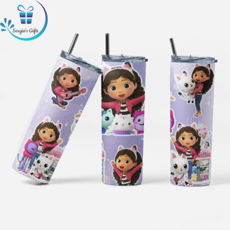 Gabby's Dollhouse Skinny Tumbler