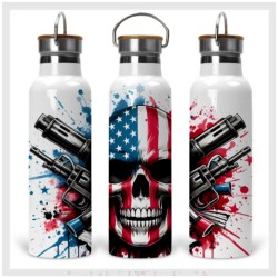 Patriotic Skull with Flag...